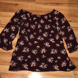 Casual Off the shoulder floral dress